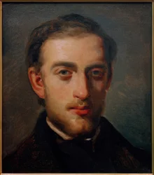 Portret van de schilder Fritz Melbye